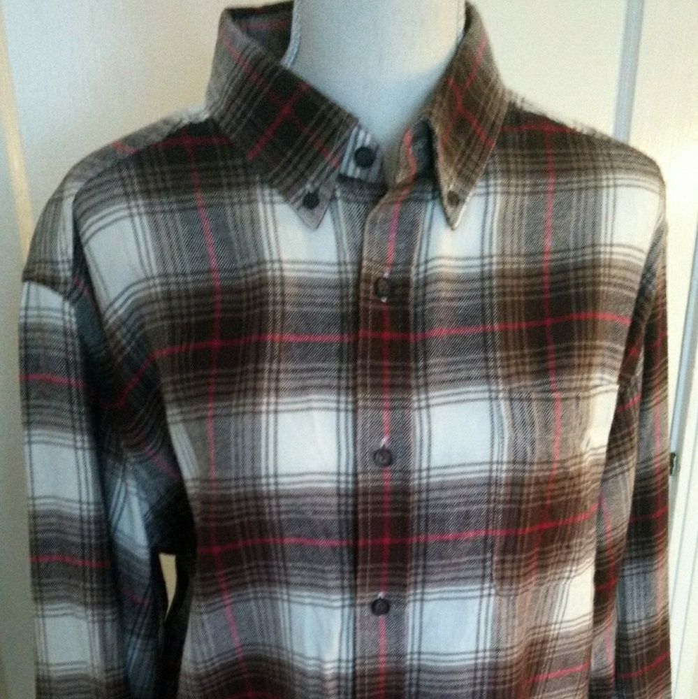 Croft & Barrow Plaid Flannel Button Down Shirt